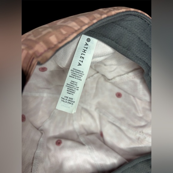 Athleta Pink Patterned Cap - Picture 2 of 3